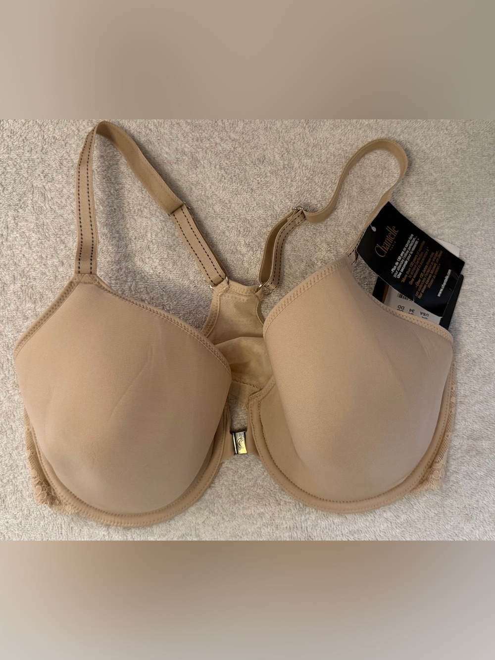 NWT Chantelle Sublime Convertible Spacer Bra Front Closure Racerback 34DD 13F6